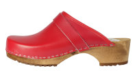 Holz Clogs in Rot