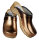 Holz Clogs in Bronze