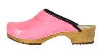 Holz Clogs in Neon Pink