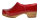 Holzschuh in Rot Lack  Größe 44 Art der Sohle PU-Sohle weiss