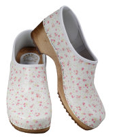 Holz Schuh mit Miniblumen