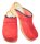 Holz Clogs in Velour Rot